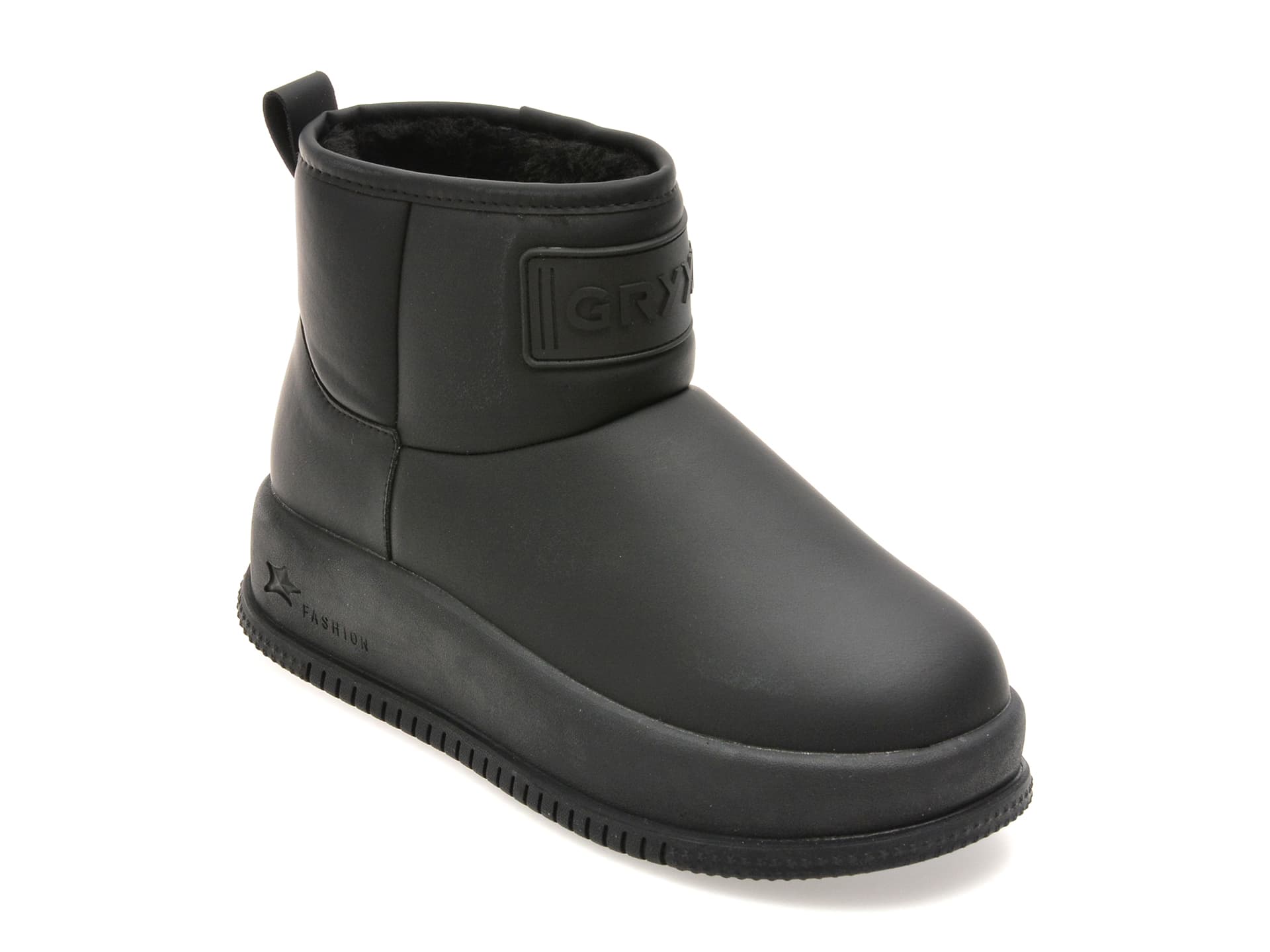 Ghete GRYXX negre, 936, din piele ecologica