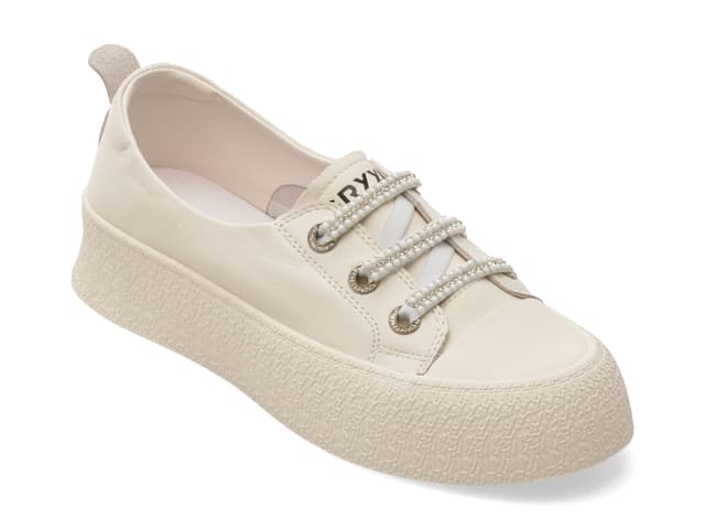 Pantofi sport GRYXX albi, 24992, din piele naturala