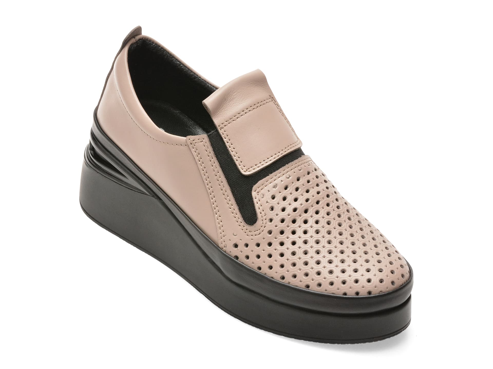 Pantofi IMAGE gri, 1062423, din piele naturala