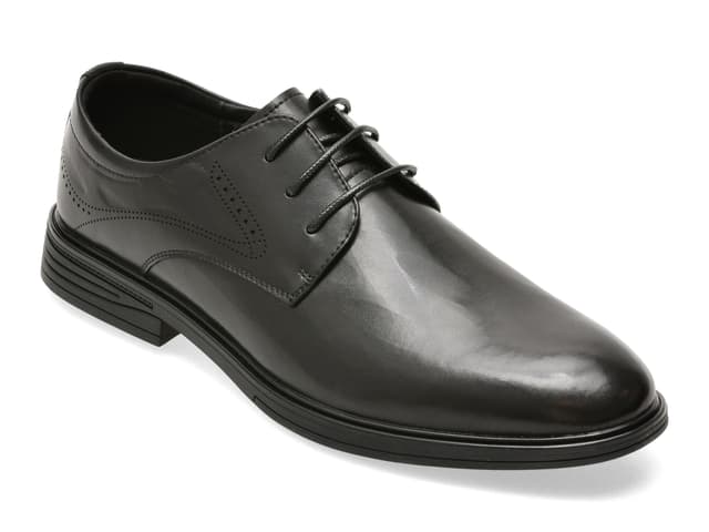 Pantofi eleganti BITE THE BULLET negri, T86232, din piele naturala