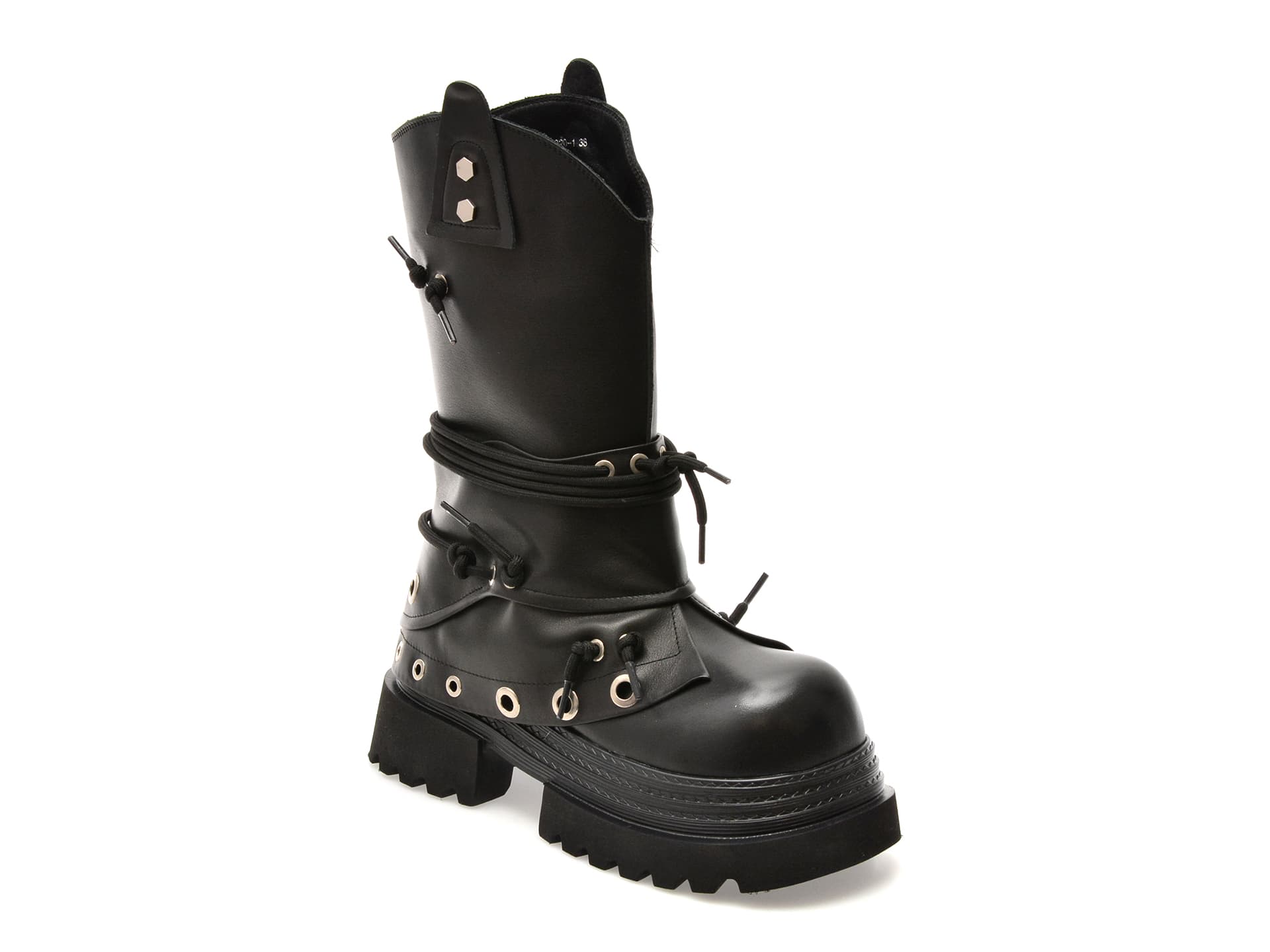 Cizme GRYXX negre, 5020, din piele naturala