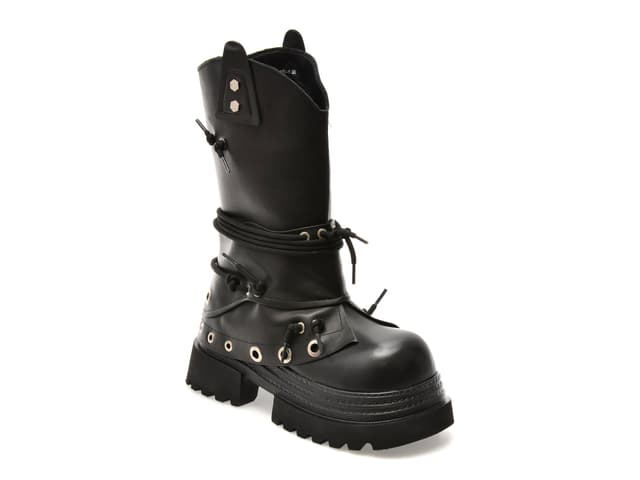 Cizme GRYXX negre, 5020, din piele naturala