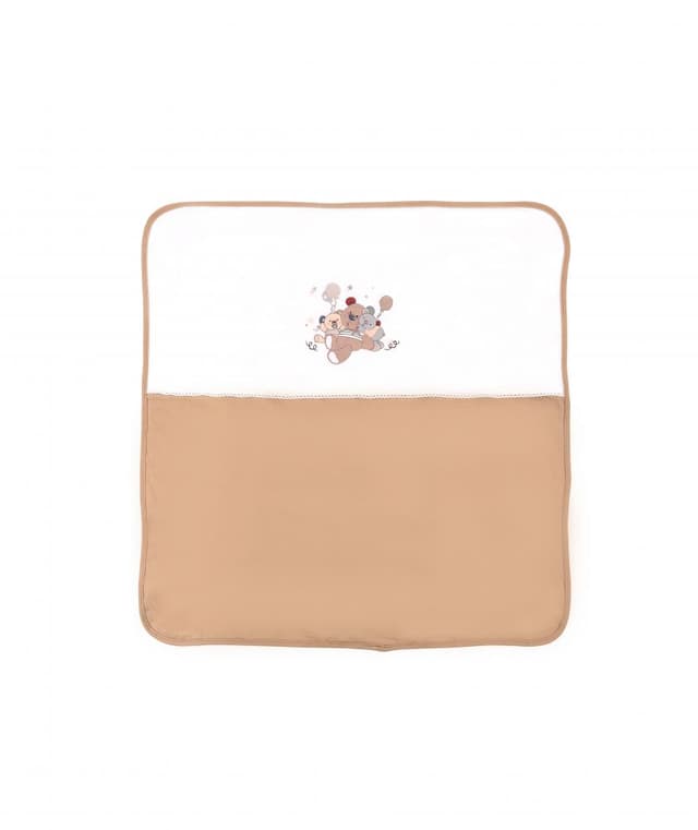Patura bumbac bebe 90x90 cm Za Za Caffee Latte