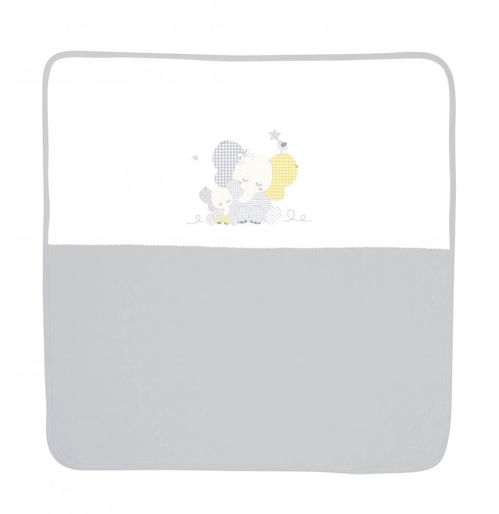 Patura bumbac bebe 90x90 cm Za Za Grey