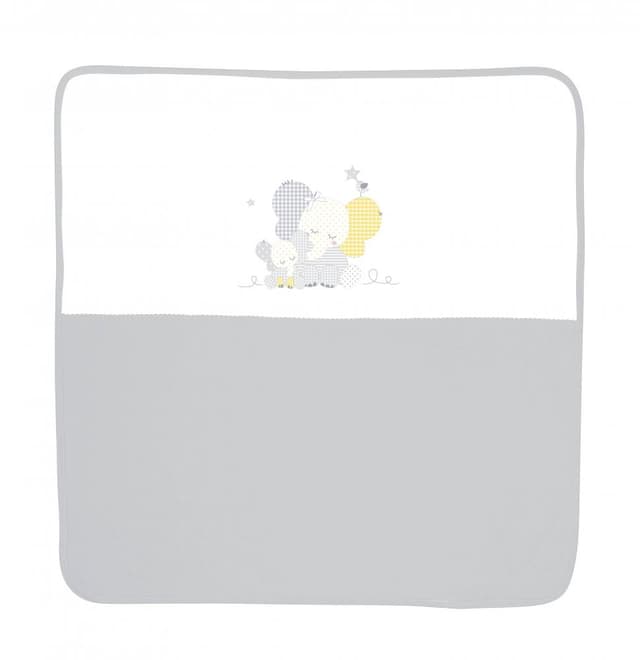 Patura bumbac bebe 90x90 cm Za Za Grey