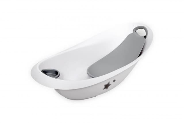 Set cadita cu reductor si suport accesorii detasabile Luxe Stars White