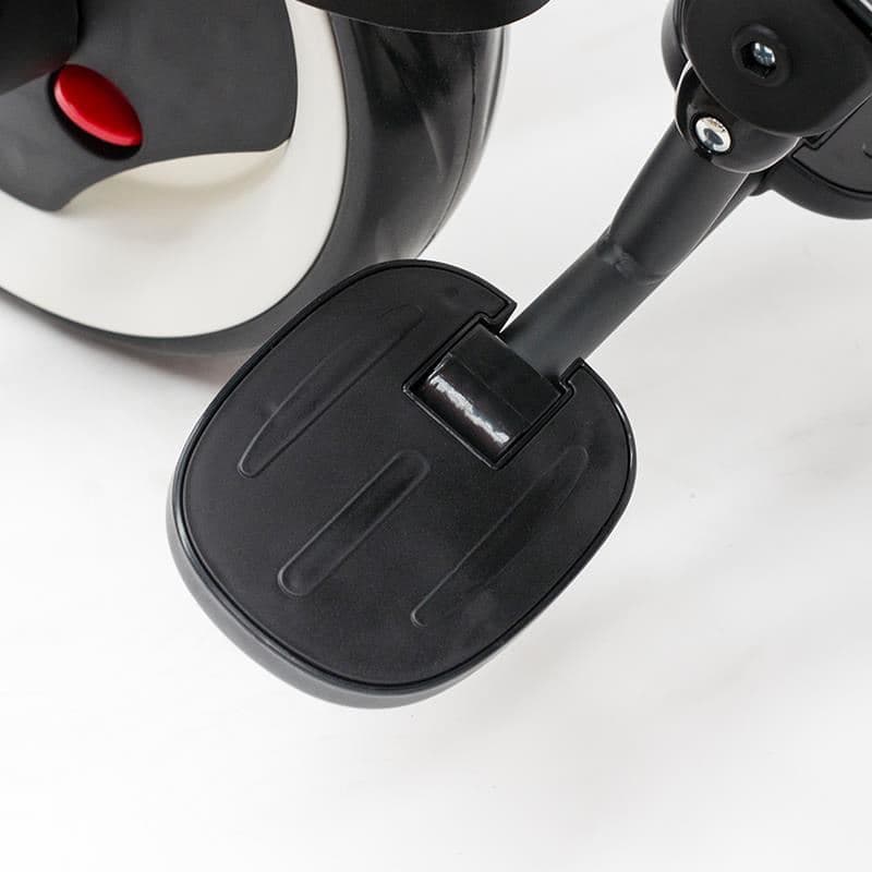 Tricicleta pentru copii Qplay Rito+ Violet pliabila, cu spatar reglabil cu pozitie de somn, 2 tipuri de suporti pentru picioare,copertina cu protectie UV si roti din cauciuc Eva