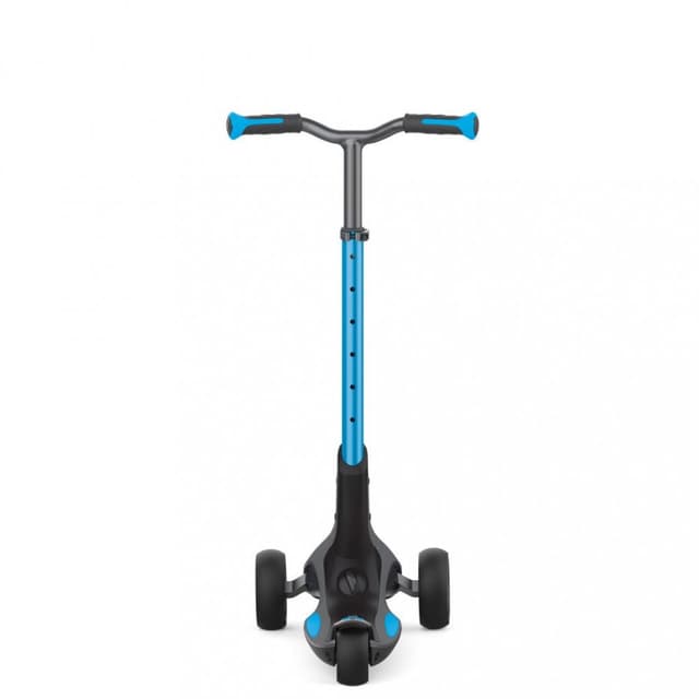 Trotineta Globber Ultimum albastra, pliabila, ghidon reglabil, design ergonomic, platforma antialunecare, greutate admisa 100 kg, varsta 5 ani+