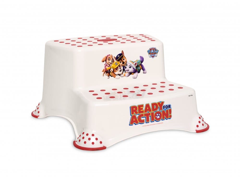 Inaltator dublu pentru baie antiderapant Disney Paw Patrol White