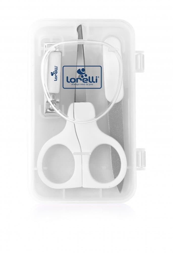 Set manichiura bebe 3 piese cu suport white