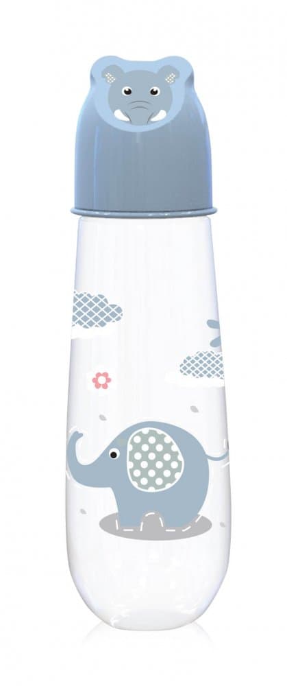 Biberon Animals 250 ml capac decorat 0 luni+ Moonlight Blue