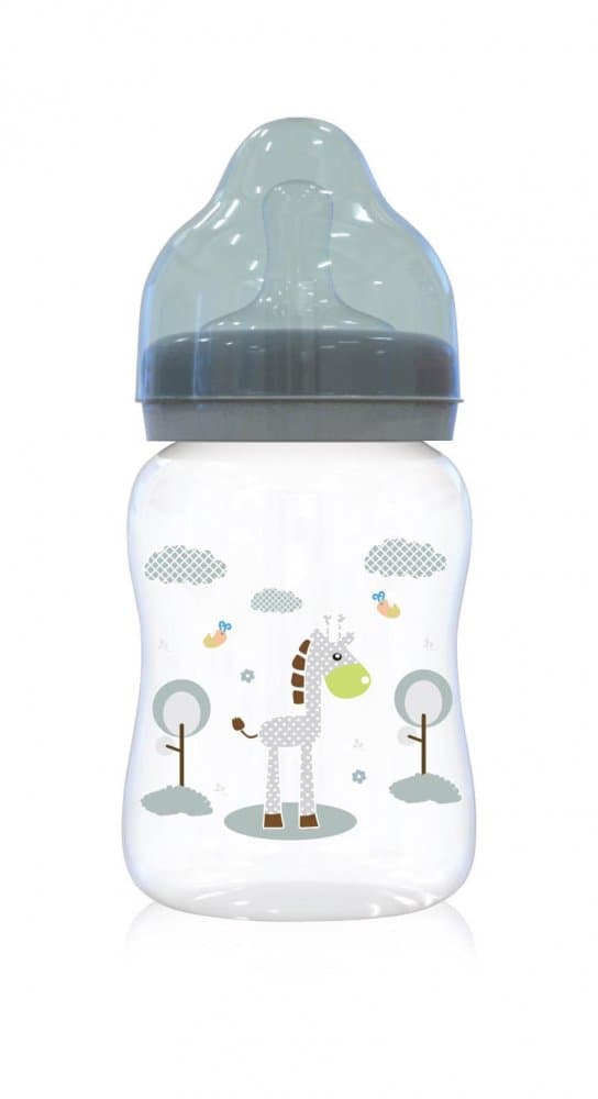 Biberon cu gat larg 0 luni+ 250 ml Mint Green