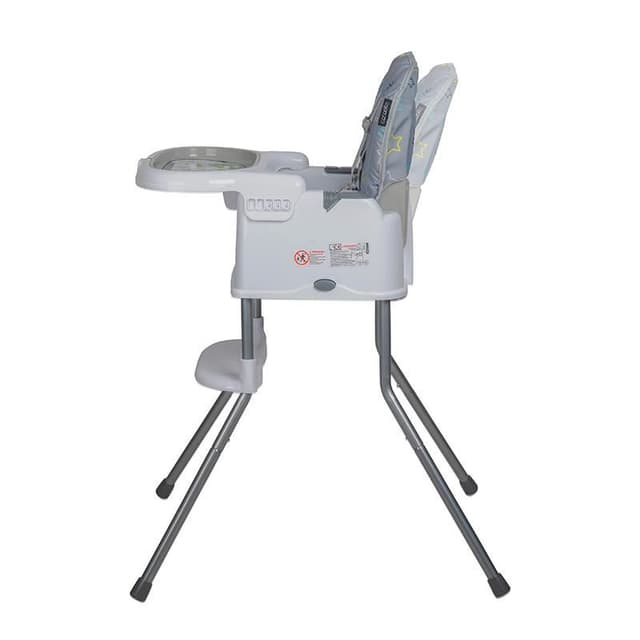 Scaun de luat masa 2in1 pentru copii Coccolle Ziti multifunctional, Cu functie de inaltator, Centuri in 5 puncte, Spatar reglabil in 2 pozitii, Tavita reglabila in 3 pozitii, Dispozitiv anti-alunecare sub tavita, pana la 15 kg, Grey Stars