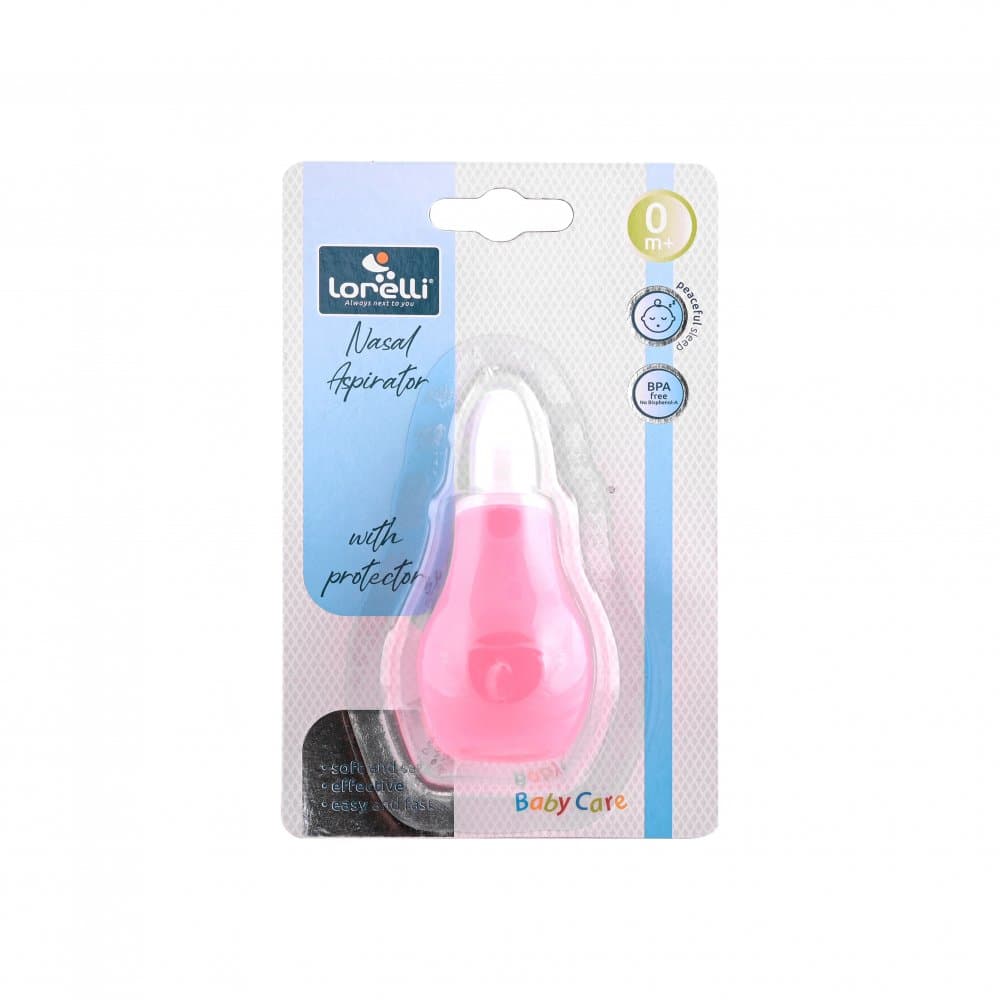 Aspirator nazal 0 luni+ cu capac de protectie Blush Pink