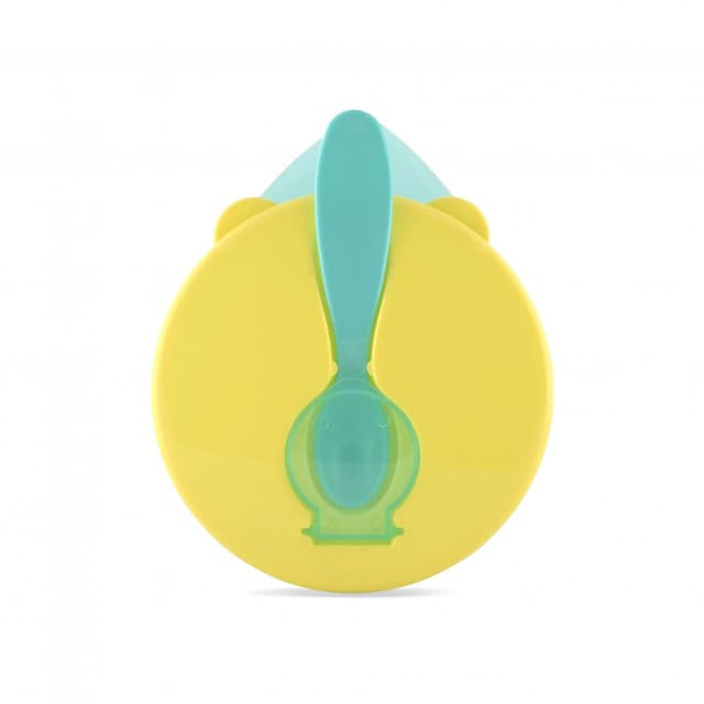 Set castron cu capac si lingurita Green