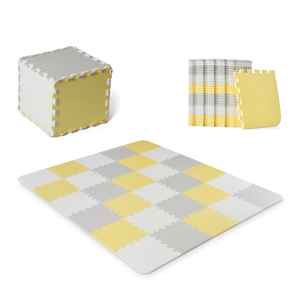 Saltea de joaca din spuma Kinderkraft Luno Yellow