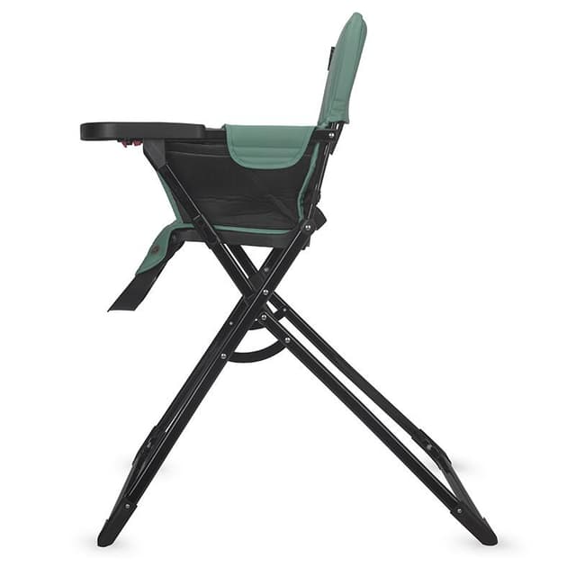 Scaun de masa pentru copii Coccolle Miso, Tavita detasabila, Pliabil la buton, Sezut cu spatiu generos, Material lavabil, Pana la 15 kg, Emerald Green