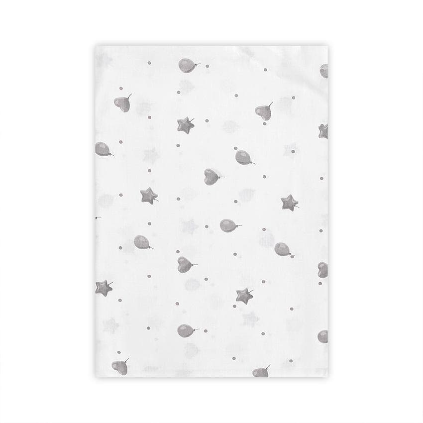 Cearceaf bumbac ranforce 100 x 150 cm Train Grey