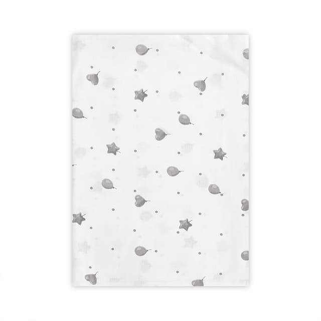 Cearceaf bumbac ranforce 100 x 150 cm Train Grey