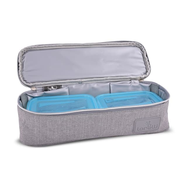 Geanta termica pentru mancare Avy cu 3 compartimente detasabile 33x11x10 cm grey