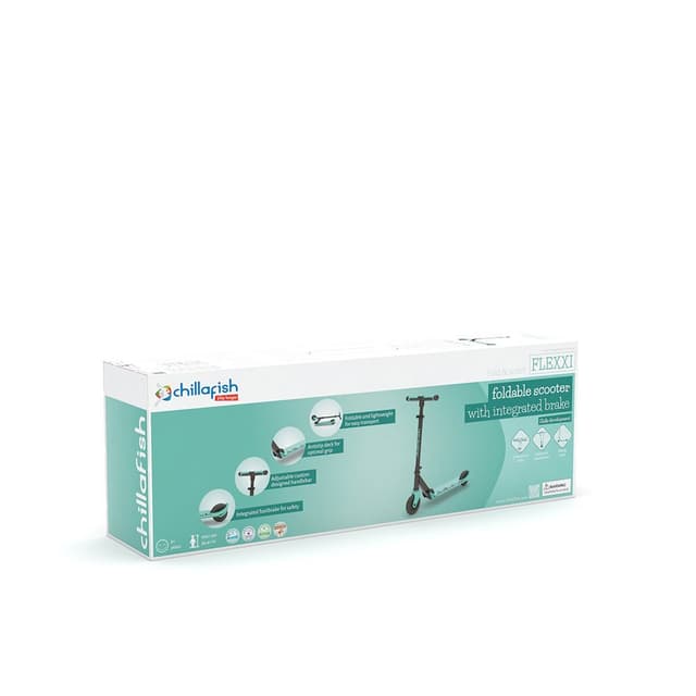 Trotineta pentru copii Chillafish Scotti 2 Mint cu ghidon reglabil, roti ABEC-5, greutate admisa 50 kg