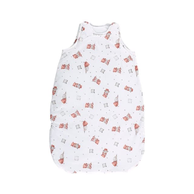 Sac de dormit de vara 85 cm 12-18 luni bumbac ranforce Bears Pillows Beige