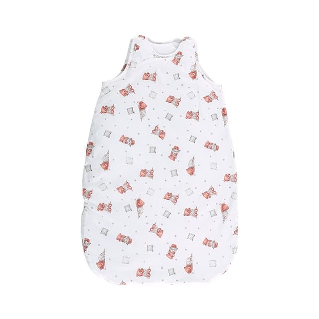 Sac de dormit de vara 95 cm 18-24 luni bumbac ranforce Bears Pillows Beige