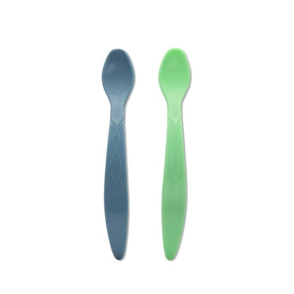Set 2 lingurite Lorelli Verde Albastru flexibile cu maner lung si margine rotunjita