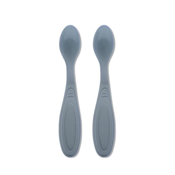 Set de 2 lingurite My Friend Cameo Blue cu margine rotunjita 6 luni+