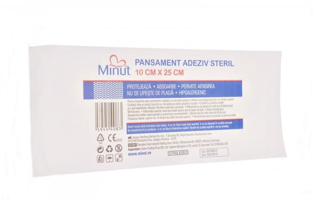 Pansament adeziv steril Minut 10 cm x 25 cm