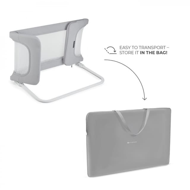 Bariera de pat kinderkraft guard and dream light grey