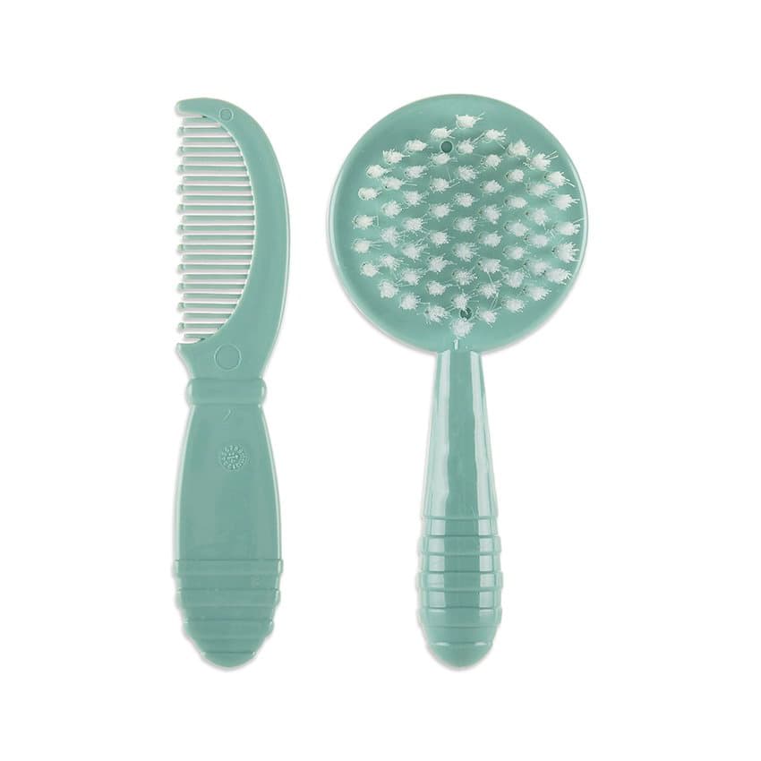 Set pieptan si perie 0 luni+ My Friend Iceberg Green