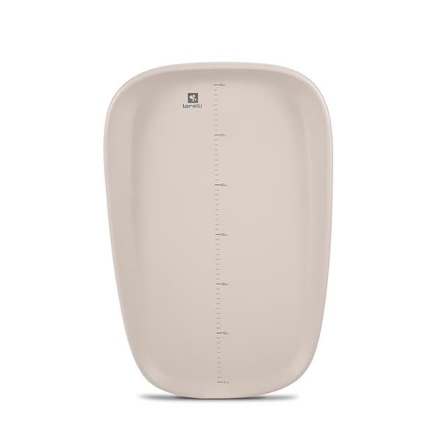 Saltea de infasat din spuma poliuretanica moale Lulu Beige, suprafata gradata, antialunecare, impermeabila, 43 x 10 x 68 cm