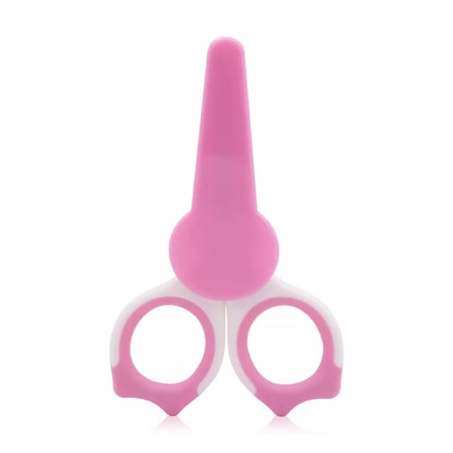 Forfecuta de unghii pentru bebelusi cu suport de protectie 0 luni+ Blush Pink