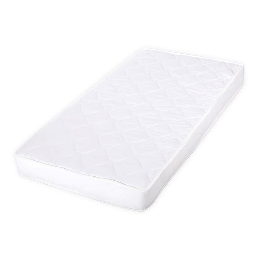 Saltea pentru pat Eco Tex cu 2 straturi de cocos si spuma elastica white 60 x 120 x 10 cm