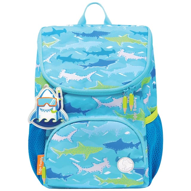 Ghiozdan Mini Little Travelers, Tiger Family, Blue Aquarium